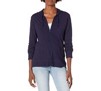 Hanes Damen Jersey Full Zip - Hoodie, Navy, L EU
