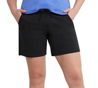 Hanes Damen Jersey Short - Schwarz - X-Groß