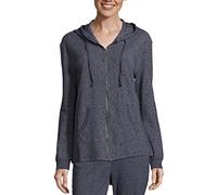 Hanes Damen O4693 Jacke Zum Aufwärmen Oder Laufen, Marineblau Meliert, XL EU
