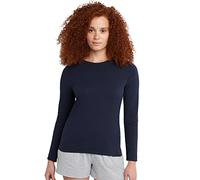 Hanes Damen Long Sleeve Tee긴팔 티长 長袖 T 恤camiseta De Manga Largalangärmeliges T-Shirt Hemd, Navy, X-Groß