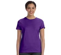 Hanes Damen NANO-T Leichtes Premium-T-Shirt, 4,5 oz, Violett, S