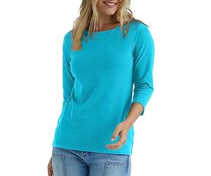 Hanes Damen O9343 Hemd, Fliegender Türkis, XXL