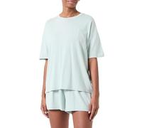 Hanes Damen T-Shirt & Schlafshorts Set Originals Supersoft Boxy, Comfywear, Celadon, S (2er Pack)