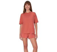 Hanes Damen Originals Supersoft Comfywear 2-teiliges Loungewear-Set mit Boxy-T-Shirt und Schlaf-Shorts, Loungewear-Set, M