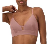 Hanes Damen Originals Supersoft Triangle Viskose aus Bambus Longline Bralette, Earthen Tan, Large