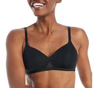 Hanes Damen Padded BH, Schwarz/Nude, Large