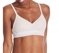 Hanes Damen Push Up T-Shirt Wireless BH ComfortFlex Fit Eco Soft Größen S-2x+, Hellbraun, small