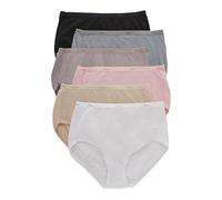 Hanes Damen Slip Cool Comfort Baumwolle 6er-Pack - Mehrfarbig - 36