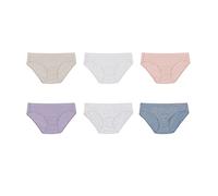 Hanes Damen-Slips, Bio-Baumwolle, ComfortSoft-Unterwäsche, 6er-Pack (Farben können variieren), 34