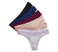 Hanes Damen Super-Stretch-unterwäsche-Set, Bequeme Flex-Passform, Bikini-Oder Tanga-höschen, 6er-Pack (Farben Können Variieren) Tangahöschen, Verschiedene Tangas, L