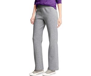 Hanes Damen Sweatpants mit offenem Bein, EcoSmart Fleece-Sweatpants, Regular & Petite, Light Steel, Large, Leichter Stahl, Groß