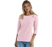 Hanes Damen T-Shirt mit Raglanärmeln aus Stretch-Baumwolle Hemd, Paleo Pink, M