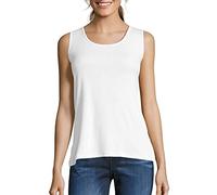 Hanes Damen Tanktop aus Baumwolle – Weiss/opulenter Garten – Klein