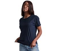 Hanes Originals Tri-Blend, leichtes T-Shirt für Damen, entspannte Passform, Athletic Navy Pe Heather, Klein