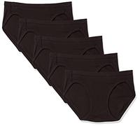 Hanes Damen Ultimate ComfortSoft Stretch-bikinihöschen, 5 Stück Unterwäsche im Bikini-Stil, Schwarz, Schwarz, Schwarz, Schwarz, 4 (5er Pack)