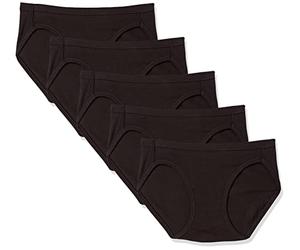 Hanes Damen Ultimate ComfortSoft Stretch-bikinihöschen, 5 Stück Unterwäsche im Bikini-Stil, Schwarz, Schwarz, Schwarz, Schwarz, 6 (5er Pack)