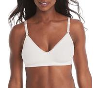 Hanes Damen Wireless T-Shirt, Comfy Support Lightweight Lounge Bra, Convertible Straps BH, Undurchsichtige, Light Buff Heather, Medium