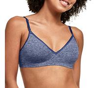 Hanes Damen Wireless T-Shirt, Comfy Support Lightweight Lounge Bra, Convertible Straps BH, Undurchsichtige, In The Navy Heather, XX-Large