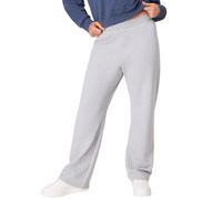 Hanes EcoSmart Damen-Jogginghose aus Fleece, zierlich, offene Unterseite, zierliche Größen, Größe 28,5, Leichter Stahl, S