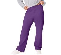 Hanes EcoSmart Damen-Sweathose mit offenem Boden, Violet Splendor Heather, XXL
