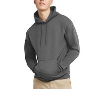 Hanes EcoSmart Herren-Kapuzenpullover, mittelschweres Fleece, Pullover mit Kapuze für Herren, Rauchgrau, Small
