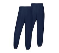 Hanes EcoSmart Herren-Sweathose, Beste Sweatpants für Herren, athletische Loungehose mit gerafften Bündchen (1- oder 2er-Pack-Option), Marineblau, 2 Stück, XXL