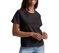 Hanes T‑Shirt Essentials Baumwoll‑Rundhals – klassische Passform – Damen – Schwarz