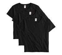 Hanes Essentials Damen Oversize-T-Shirt, Baumwoll-T-Shirt für Damen, entspannte Passform, 3er-Pack, Schwarz, XX-Large