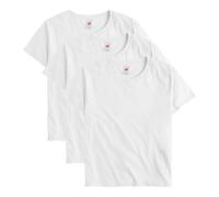 Hanes Essentials Damen Oversize-T-Shirt, Baumwoll-T-Shirt für Damen, entspannte Passform, 3er-Pack, Weiss/opulenter Garten, Mittel