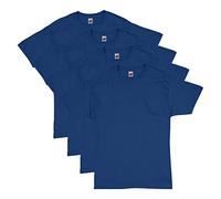 Hanes Essentials Herren T-Shirt Pack, Herren Kurzarm Tees, Crewneck Baumwolle T-Shirts für Männer, Vorteilspack, Deep Royal - 4er-Pack, XL