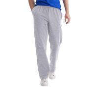 Hanes Essentials Sweatpants Herren Baumwolle Jersey Hose mit Taschen 33", Leichter Stahl, Mittel