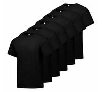 Hanes T-Shirt Essentials ComfortSoft Kurzarm Baumwolle Schwarz 6er-Pack Größe Klein