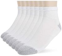 Hanes Freshiq X-temp Herren-Knöchelsocken, 6er-Pack, weiß/grau, 37.5-46 EU