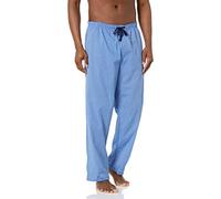 Hanes Gewebte Pyjamahose für Herren, Medium Blue Solid, Large