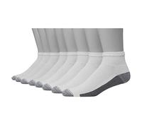 Hanes Herren Socken, 8 Stück, Ultimate 8er-Pack Ultra Cushion FreshIQ Geruchskontrolle mit feuchtigkeitsableitenden Knöchelsocken, Weiss/opulenter Garten, 37.5-46 EU