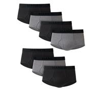 Hanes Herren 7er-Pack Ultimate Full-Cut Slips, 7er-Pack Schwarz/Grau, XXL