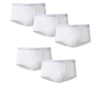 Hanes Herren Moisture-Wicking Cotton Briefs, White and Black, Multi-Packs Available Slip, Weiß-5-er Set, X-Large (5er