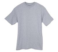 Hanes Herren T-Shirt Big-Tall Beefy-T – Leichter Stahl – Large Hoch