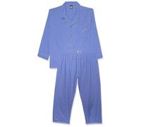 Hanes Herren Pyjama-Set, gewebt, einfarbig, Medium Blue Solid, Medium