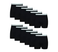 Hanes Herren Tagless Cool Dri Boxershorts mit Komfortflex-Bund, mehrere Packungen erhältlich Retroshorts, 12 Stück-Schwarz, XX-Large (12er Pack)