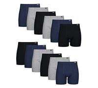 Hanes Herren Boxershorts ohne Etikett mit stoffbezogenem Bund - mehrere Packungen erhältlich Retroshorts, Sortiert, 12 Stück, 3XL Plus (12er Pack)
