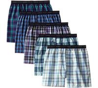 Hanes Herren Boxershorts mit offenem Bund, 5er-Pack - Mehrfarbig - XX-Large