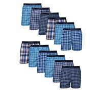 Hanes Herren Tagless Boxer mit freiliegendem Bund, mehrere Packungen erhältlich Boxershorts, 12er-Pack-Sortiert, L