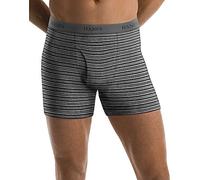 Hanes Herren Boxershorts Ohne Etikett, Mehrere Farben Retroshorts, Gestreift, Medium (5er Pack)