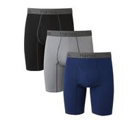 Hanes Herren Comfort Flex Fit Ultra Soft Long Leg Boxershorts, 3er-pack Retroshorts, Lange Beine, Sortiert, 3 Stück, XL EU