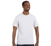 Hanes Herren ComfortBlend EcoSmart T-Shirt mit Rundhalsausschnitt, Wei, Gre L