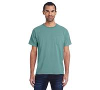 Hanes Herren ComfortWash Garment Dyed Kurzarm-Taschen-T-Shirt S Zypressengrn