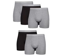 Hanes Herren Cool Dri Tagless boxershorts met comfortabele flex-band, multipack5/5/5/8/8/8/8/8/10/2008/2008/2008/ Retroshorts, Schwarz/Grau, 5 Stück, XL EU
