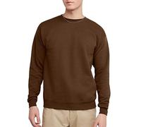 Hanes Herren EcoSmart Fleece Pullover Crewneck 1er Oder 2er Pack Sweatshirt, Armee-Braun, 1 Stück, Medium