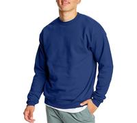 Hanes Herren EcoSmart Fleece Baumwollmischung Pullover Crewneck 1er oder 2er Pack wählbar Sweatshirt, Deep Royal-1er-Pack, Medium